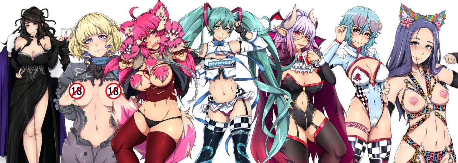 Illustration: Starts at 40$ ( Nude ) + Clothing: Bikini 5$ - School Uniform 25$ - etc $$$+ ( complex clothing ) ........................ note: per character
